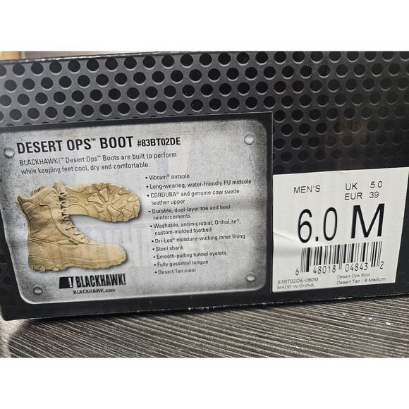 Blackhawk Desert Ops Boot 83BT02DE Tan Military Mens 6.5M main image 5